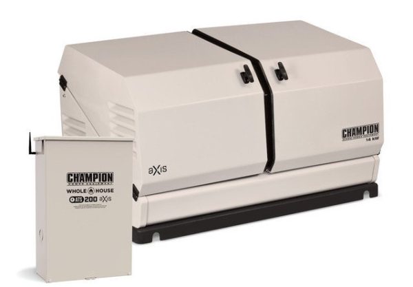 Champion 14kW aXis Home Standby Generator with 100 Amp Whole House Automatic Transfer Switch 100835