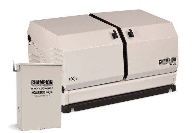 Champion 14kW aXis Home Standby Generator with 100 Amp Whole House Automatic Transfer Switch 100835