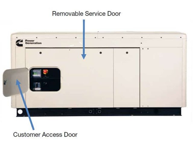 Cummins Power Quiet Connect 40kW Liquid Cooled Standby Generator Single Phase RS40/A051Y419
