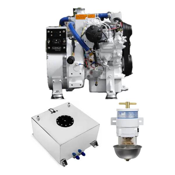 Phasor k2-4.5pmg-kit Marine Generator Includes Fuel Tank and Filter 4.5 KW 60 Hz – Ignition Protected